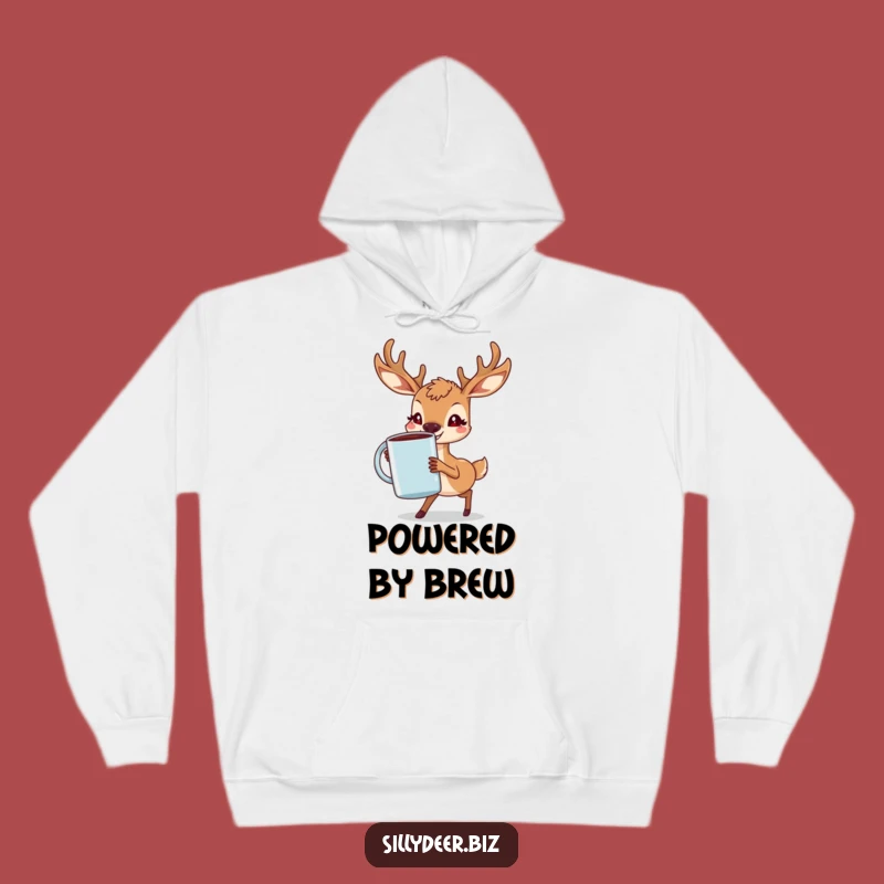 Cozy Funny Deer Coffee Hoodie: Warm Comfort for Your Morning Caffeine Quest