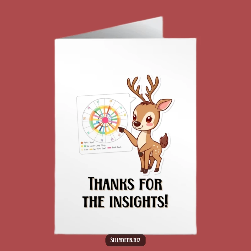 Free Printable Smart Deer Thank You Card: Express Gratitude with Insightful Humor