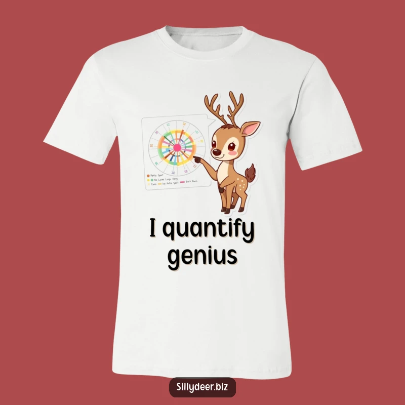 Funny Deer Chart T-Shirt: Wearable Enthusiasm for Data Lovers
