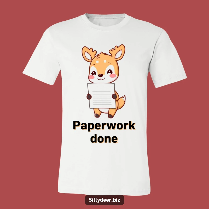 Funny Kawaii Deer T-Shirt: Helpful Delivery Tee, Cute Gift